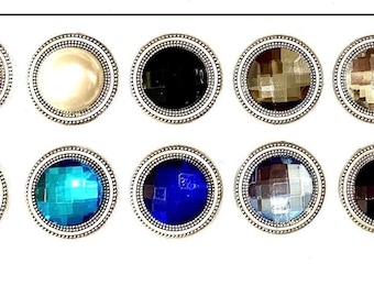 Flowers/Crystals MIX Magnebutton Set