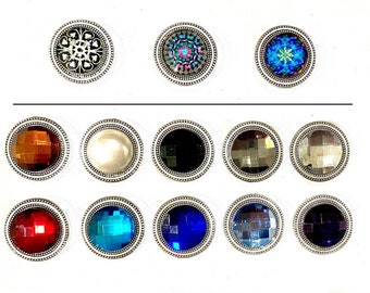 Mandalas/Kristalle Mix Magnebutton Set