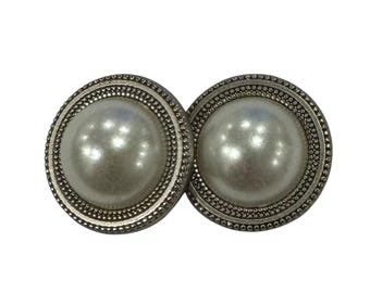Pearl White High Dome Magnebutton Set