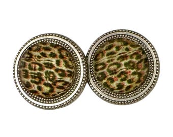 CHEETAH PRINT sweater & scarf magnet pin set