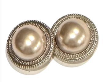 Champagne Pearl Magnetic Scarf Pin, Sweater Clip