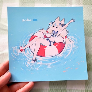 Cute Saba Vtuber Print