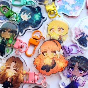 Limbus Company Sinner Keychains Yi Sang, Faust, Don Quixote, Ryoshu, Meursault, Hong Lu, Heathcliff, Ishmael, Rodya, Sinclair, Outis, Gregor