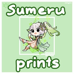 Genshin Impact Sumeru Character Customisable Print Collection - Etsy