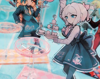 Limbus Company Cafe Table Standees, Faust, Sinclair, Gregor, Dante, Ishmael