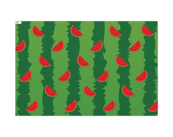 Watermelon Gift Wrap - 2 Sizes - Watermelon Wrapping Paper - Fruit Wrapping Paper - Watermelon Gift - Cute Wrapping Paper