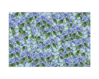 Papel de regalo de hortensias - 3 tamaños disponibles - Papel de regalo floral - Papel de regalo de flores - Papel de regalo de hortensias - Papel de regalo de flores