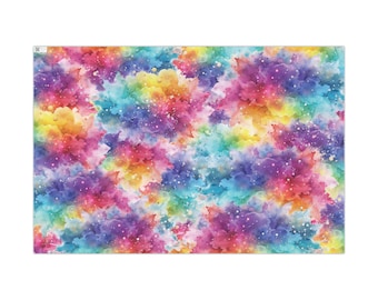 Carta da regalo con nuvole arcobaleno - 3 misure disponibili - Carta da regalo carina - Carta da regalo con nuvole - Carta da regalo con cielo - Carta arcobaleno