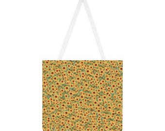 Frühling Sonnenblumen Tragetasche - Floral Einkaufstasche - Sonnenblume Tragetasche - Blumen Tragetasche - Sonnenblume Tasche - Frühlings Accessoires