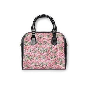 Tulips Handbag - Flower Purse - Floral Purse - Spring Purse - Mother&#39;s Day Gift - Detachable Strap -Shoulder Bag -Flower Bag -Floral Handbag