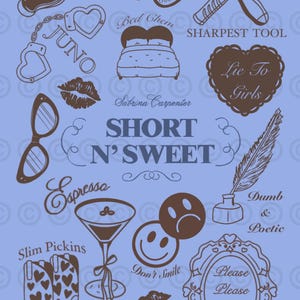 Sabrina Carpenter - Short n’ Sweet Album - A4 Poster