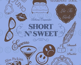 Sabrina Carpenter - Short n’ Sweet Album - A4 Poster
