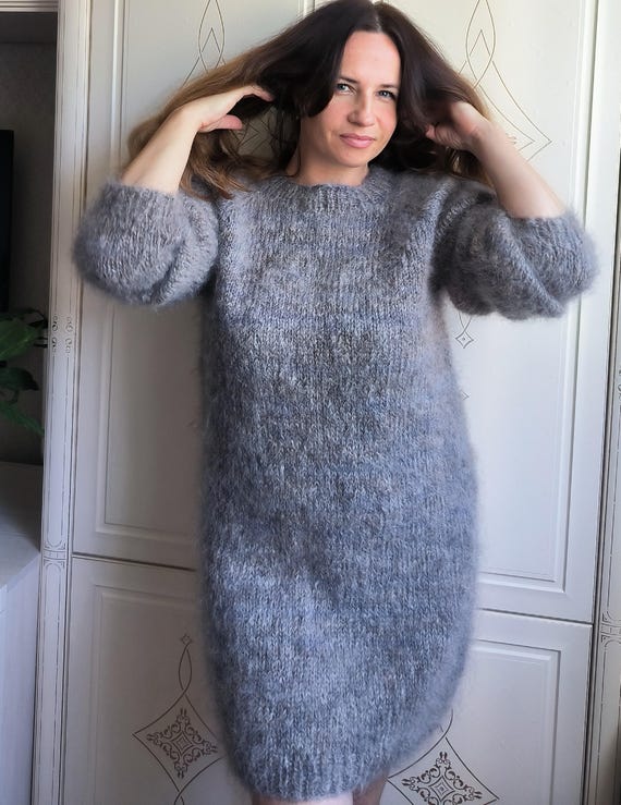 mohair knit dress Ravelry: #07 Mohair Lace Dress pattern by Laura Zukaite