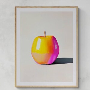 Minimalistyczna sztuka ścienna na Dzień Przyjaciół i Święto Dziękczynienia, Przytulny wystrój na przyjęcie jesienne, Wystrój apartamentu z nadrukiem Apple, Natychmiastowe pobieranie, Sztuka wózka barowego