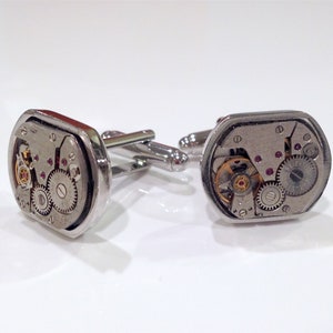 Steampunk Watch Movement Cuff Links