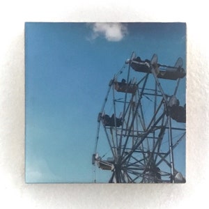 Ferris Wheel - Resin Coated Photograph On Wood Panel