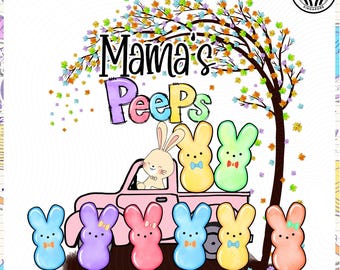 Peeps Png personnalisé de Pâques de maman, lapin de Pâques Png, grand-mère peeps jour de Pâques, Png de Pâques personnalisé, grand-mère Pâques PNG, téléchargement numérique