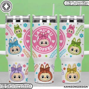 Doll Characters 40oz Tumbler Gift for Friends, Cartoon Tumbler 40 Oz, Funny Catoon Tumbler Png, Trending Cartoon Tumbler, Instant Download