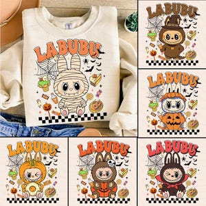 6 Funny Spooky Doll Monster Characters Bundle Png, Coquette Doll For Kids Girls Png, Monster Doll Horror Png, Doll Cartoon Halloween Png