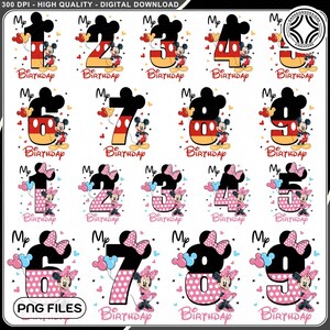 Personalized Cartoon Birthday Kid Png, Birthday Png, Happy Birthday Png, Birthday Mouse Png, Custom Birthday Png, Boy Girl Png, Digital File