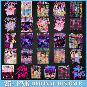 Kpop Saja Boys Bundle Png, Kpop Demon Hunters Png, Demon Hunters Png, Kpop Huntrix Png, Saja Boys Fan Gifts, Demon Hunters Fan Art