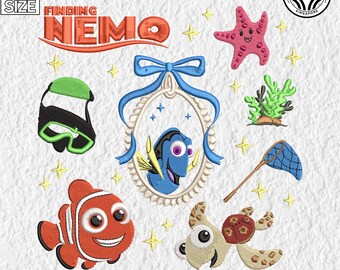 Magic Cartoon Fish Magic Fish Cartoon Embroidery Design, Magic Kingdom Embroidery Design ...