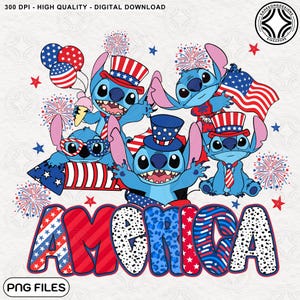Personaggi dei cartoni animati America Coquette Png, Cartone animato 4 luglio Png, Blue Monster Retro America Png, Giorno della Memoria, USA femminile, File di sublimazione