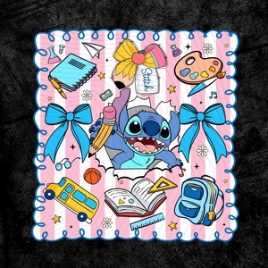 First Day Of School Cartoon Png, Blue Monster School Png, Gift For Kid School Png, Cartoon Back To School, Bruh We Back, Sublimation File