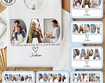 Custom Dad Photo Canva Template, Personalized Photo Png, Customized Fathers Day Gift for Dad, Custom Design Your Own with Text And Picture