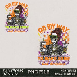 Sarcastic Halloween Mom PNG: Retro Skeleton Girl Design (Digital Download