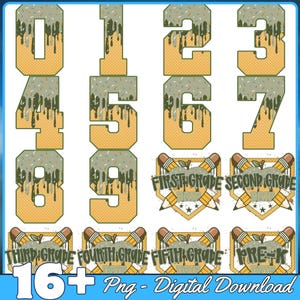 Custom Ice Cream Drip Png Bundle, Boys Back To School Png, First Day Png, Pre-K to Fourth Grade Png, Teacher Pencil, School , Digital File