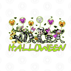 Halloween Maus Und Freund Png Sublimation, Cartoon Halloween Png, Familie Halloween Ausflug Png, Süßes oder Saures Png