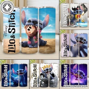 6 Cartoon Movie Live Action 20oz Skinny Tumbler Png Bundle, Magic Blue Monster 20oz Tumbler Png, Poster Blue Character Tumbler Wrap Png