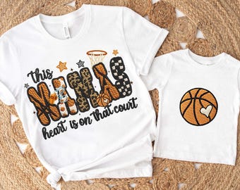 Basketball Custom Faux Yarn Png, Coquette Basketball Png, Crochet Basketball Png, Game Day Shirt Design, Basketball Season Png, Digital File