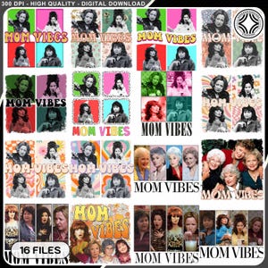 15+ Retro 90’s Mom Vibes PNG Bundle, Sitcom moms Png, Dads Vibes Png, Kids Vibes, Mom Png, Mom Life Png, Mother&#39;s Day Gift, Cool Mom Gifts