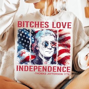 USA Bitches Love Independence Png, Retro 4th Of July 1776 png, Funny 4th of july png, USA Patriotic png, Independence Day, Digital Download