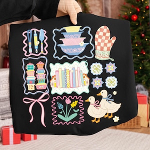 Mormor Core PNG, Höna i boet Design, Vintage Cottagecore PNG, Mormors tröja Skjorta Sublimering, Second Hand Decor PNG, Trendig Digital Nedladdning