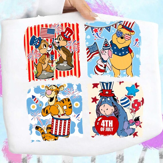 Bear 4th Of July PNG, Cartoon 4th July Png, Fourth Of July Designs, Independence Day, 4th of July Coquette Png, Bear Coquette bows