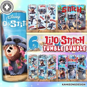 6 Blue Monster Character 20 OZ Tumbler Wrap Design Bundle, Digital Download, Skinny Straight Wrap, Cartoon 20 OZ Tumbler Wrap