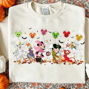 Halloween Cartoon Png Sublimation, Gruselige Saison Png, Halloween Maus und Freund Png, Süßes oder Saures Png, Gruseliger Halloween Png, digitale Datei