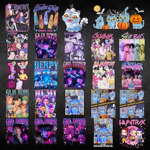 25 Saja Boys Boy Band PNG Bundle, Girl Dinner Png, Kpop Demon Inspired Movie PNG, Demon Hunters png, Kpop Shirt Sublimation Designs