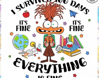 Sobrevivi a 100 dias de aula PNG, Escola de desenho animado PNG, 100 dias de aula PNG, Desenho animado de emoções PNG, Professor PNG, Desenho animado de filme PNG