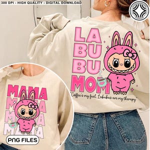 Mama Pink Cartoon Character Png, Funny Cartoon Png, Perfect Gift for Kids, Mama Coquette Bow Png, Cute Doll For Kids Girls, Instant Download