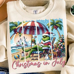 Funny Christmas In July PNG, Christmas In Summer Png, Beach Christmas Png, Retro Xmas Vacation Day, Summer Xmas In July Png, Digital File