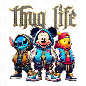 Thug Life Cartoon Movie Png, Halloween Cartoon Characters Png, Horror Movie Png, Halloween Trending Png, Gangster Cartoon Png