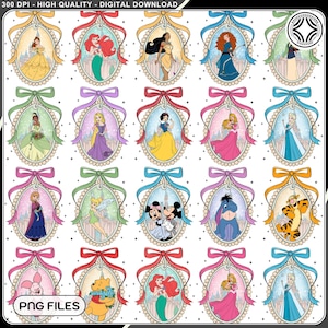 15+ Coquette Princess Png Bundle, Mirror Princess Castle Png, Cartoon PNG, Princess Coquette Png, Family Trip Vacation Png, Digital Download