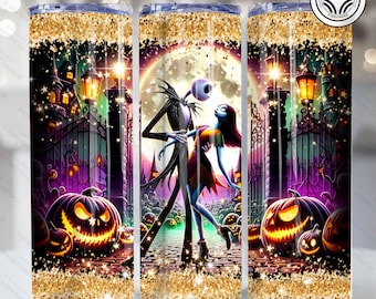 Nightmare Horror Movie 20oz Tumbler Design Png , Halloween Movie Couple Tumbler Design Png, Nightmare Horror Movie Png