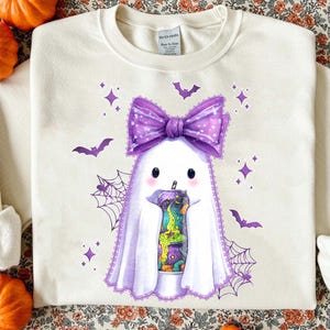 Preppy Kawaii Witch’s Brew Ghost Png, Cute Soda Can Energy Drink Png, Funny Halloween Png, Fall Ghost Drink Png, Halloween Gift