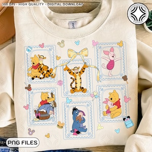 Cartoon Coquette Bow Png, Magical Kingdom, Boy Girl Birthday Trip Png, Trendy Cartoon Magical Mirror Bow Png, Cartoon Bear and Friends Png