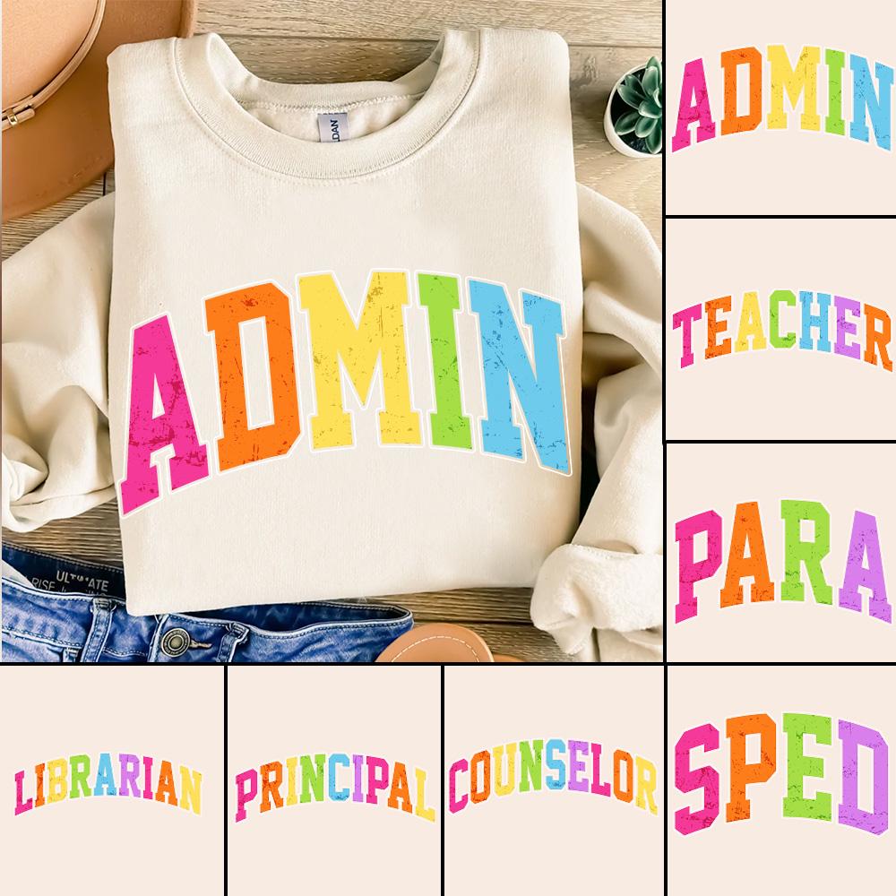 School Occupation PNG Bundle, Back to School Teacher Sped Para Counselor, Bright Neon Girly Png, Preppy First Day of School, Digital File